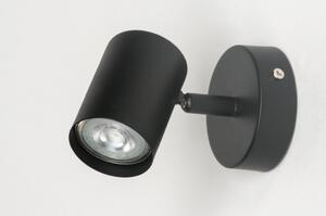 Stropní nebo nástěnné bodové černé svítidlo Spot Astall I Black (LMD)
