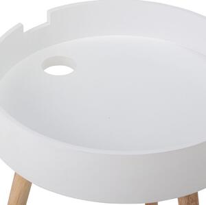 Bílý lakovaný odkládací stolek Bloomingville Tapa 38 cm