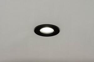Zápustné černé koupelnové svítidlo (LMD)