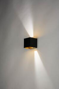 Nástěnné černé LED svítidlo Frontal Black (LMD)