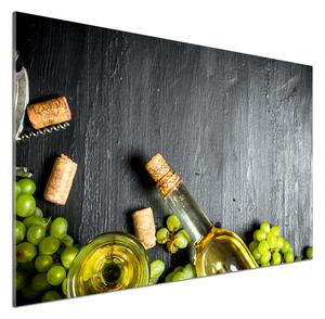 Panel do kuchyně Bílé víno a ovoce pl-pksh-100x70-f-120971469