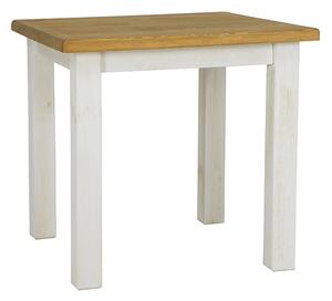 SIGNAL Jídelní stůl - POPRAD II, 80x80, medová borovice/bílá borovice