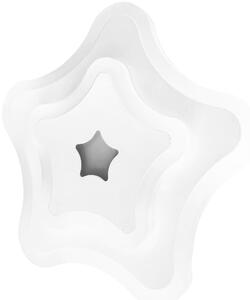 AVIDE Nástěnné / stropní LED světlo SHERON MINI, 25W, teplá-studená bílá, 21cm, hvězda, bílé 9570590