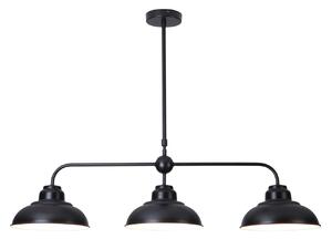 RABALUX Závěsné industriální osvětlení DRAGAN, 3xE27, 60W, lampa, černé 005309