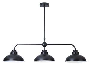RABALUX Závěsné industriální osvětlení DRAGAN, 3xE27, 60W, lampa, černé 005309