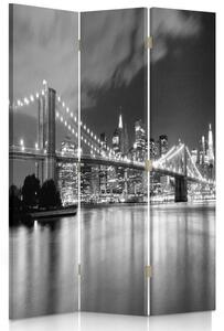 Paraván Panorama Brooklynského mostu Rozměry: 110 x 170 cm, Provedení: Klasický paraván
