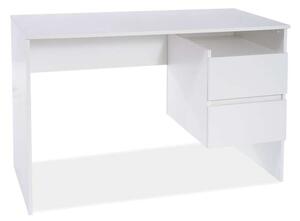 SIGNAL Psací stůl - B-004, matná bílá