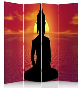 Paraván Buddha Meditation Rozměry: 110 x 170 cm, Provedení: Klasický paraván