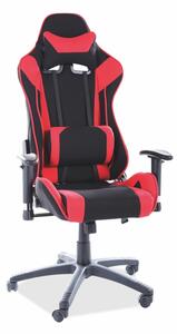 Kancelářská židle - VIPER, čalouněná, různé barvy na výběr Čalounění: černá/červená