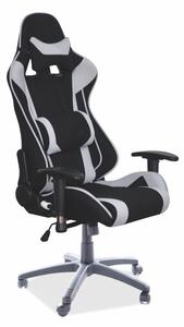 SIGNAL Kancelářská židle - VIPER, čalouněná, různé barvy na výběr Čalounění: černá/šedá