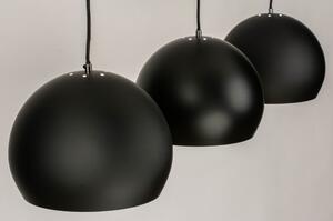 Závěsné černé svítidlo Cupollo Black 3 Canton (LMD)