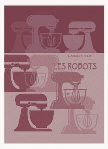 Sada žakárových utěrek Les Robots Framboise, 4 díly