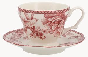 Porcelánový šálek na čaj's podšálkem Primrose