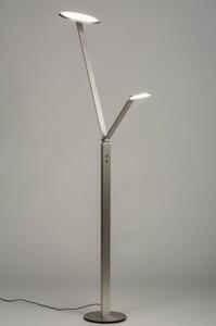 Stojací designová lampa Asymetrico Gene Silver (LMD)