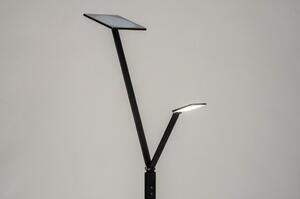 Stojací designová lampa Asymetrico Gene Black Quadra (LMD)