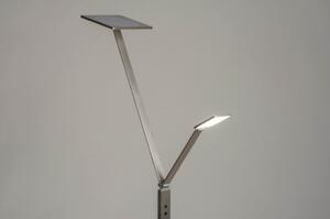 Stojací designová lampa Asymetrico Gene Silver Quadra (LMD)