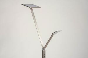 Stojací designová lampa Asymetrico Gene Silver Quadra (LMD)