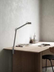 NORDLUX Stolní / nástěnná kancelářská LED lampa NOBU, 9W, teplá bílá, šedá 2120405010