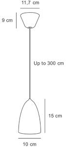 NORDLUX Závěsné kovové osvětlení NEXUS, 1xGU10, 6W, 10cm, černé 2020563003