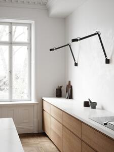 NORDLUX Stolní / nástěnná kancelářská LED lampa NOBU, 9W, teplá bílá, černá 2120405003