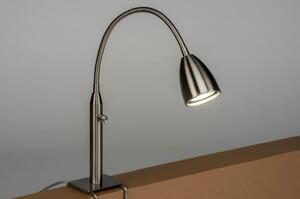 Stolní designová lampa s klipem Nicolette Silver (LMD)