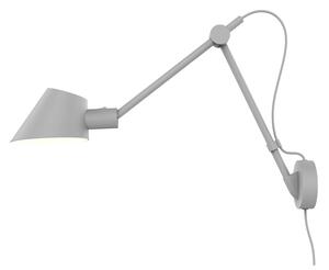 NORDLUX Moderní nástěnná čtecí lampa STAY, 1xE27, 60W, šedá 2020455010
