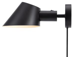 NORDLUX Moderní nástěnná lampa s vypínačem STAY, 1xE27, 60W, černá 2220381003