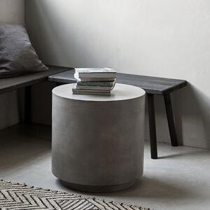 House Doctor Šedý betonový odkládací stolek Out 50 cm
