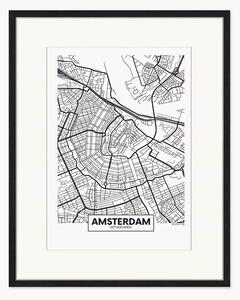 Zarámovaný plakát Amsterdam