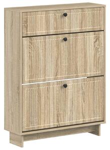 Skříň na obuv EDE 78 x 24 x 103 cm Kompozitní dřevo Dub sonoma