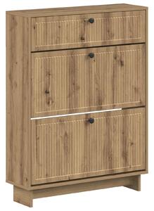 Skříň na obuv EDE 78 x 24 x 103 cm Kompozitní dřevo Dub artisan