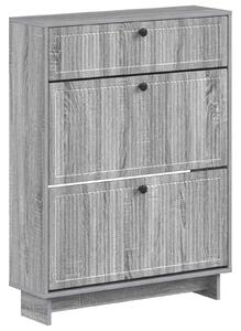 Skříň na obuv EDE 78 x 24 x 103 cm Kompozitní dřevo Šedý Sonoma