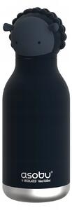 Dětská termohrnek Asobu Bestie Bottle 0,46 l - černá ovce