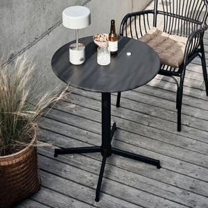 House Doctor Černý zahradní kulatý kovový stolek Helo 70 cm