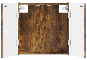 Skříň na terče ALKMAAR Kouřový dub 52,5 x 10,5 x 53,5 cm