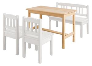 Drewmax AD242 - Jídelní stolek dětský z masivní borovice 75x38x50cm - Borovice