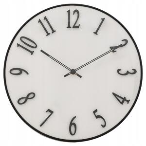 Nástěnné hodiny KULATÝ MINIMALISTICKÉ závěsné EDGAR průměr 35 cm NA BATERIE