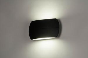 Nástěnné venkovní černé LED svítidlo Viant Black (LMD)