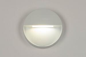 Nástěnné venkovní LED svítidlo s číslem popisným Dionta White (LMD)
