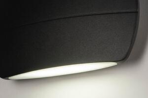 Nástěnné venkovní černé LED svítidlo Viant Black (LMD)