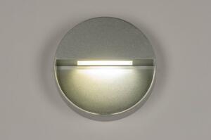 Nástěnné venkovní LED svítidlo s číslem popisným Dionta Grey (LMD)