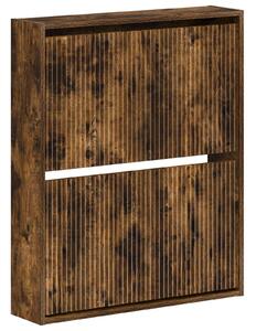 Nástěnná skříň na boty ARNHEM 71 x 17 x 86 cm Kompozitní dřevo