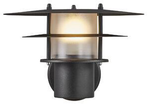 NORDLUX Venkovní nástěnná lampa BASTIA, 1xE14, 25W, černá 2118041003