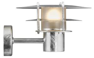 NORDLUX Venkovní nástěnná lampa BASTIA, 1xE14, 25W, stříbrná 2118041031