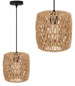 TooLight Závěsná lampa La Belle Boho V černá/hnědá