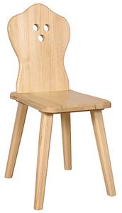 Drewmax KT110 - Dřevěná židle 33x44x85cm - Borovice