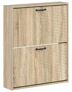 Nástěnná skříň na boty HAARLEM 71 x 17 x 86 cm Kompozitní dřevo