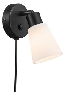 NORDLUX Nástěnná bodové lampička k posteli COLE, 1xE14, 40W, černá 2112991003