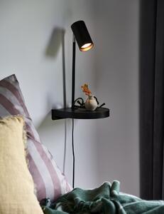 NORDLUX Nástěnná multifunkční lampička k posteli CODY, 1xGU10, 15W, černá 2112001003