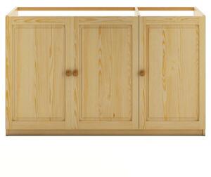 Drewmax KW111 - Kuchyňská skříňka z masivní borovice 120x50x80cm - Dub